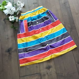 Vintage 1980s Japanese Button Front Skirt